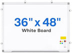 Magnetic Dry Erase Whiteboard, 48 x 36 Inch Wall-Mounted White Board with Aluminum Frame and Removable Tray for Office, Classroom and Home by Unknown
