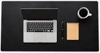Genuine Leather Desk Pad, Office Desk Mat, Large Desk Blotter, Desk Protector, and Mouse Pad – 31.5" x 15.75" (1.8-2.0 mm) Black, Waterproof, Premium Quality for Desk Surface Protection and Comfort by TheTanneryNYC
