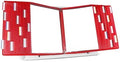 Tarifold Desktop Reference Display System, 40 Pockets, Expandable, Red by TARIFOLD
