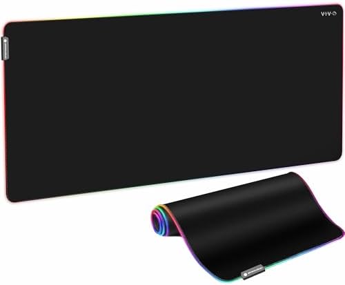 VIVO Black Large 60 x 30 in Full Size Desk Pad with RGB, DESK-PAD60-30 by VIVO