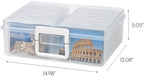 IRIS USA Photo Storage Box |Made in USA| 16 Cases - (2-Pack) - Clear - Image 3
