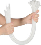 Shappy 60 Inch 50 Pack Large Zip Ties Heavy Duty Wire Ties, White by Shappy