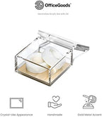 OfficeGoods Acrylic Desk Organizer with Gold Base, Medium - Image 5
