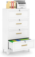 4 Drawer File Cabinet with Lock, Lateral Filing Cabinet for Home Office by Unknown