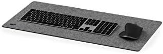 Oakywood Craft 100% Merino Wool Felt & Cork Desk mat – Sustainable, Handmade Wool Felt Desk pad with Cork Base for Comfort and Stability – 100% Merino Wool & Cork - Grey 62x30cm (24.41x11,8 in) - Image 2