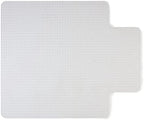 Staples Office Chair Mat, Clear, 53x45 Inch, Flat-Pile Carpet, with Lip by Staples