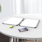 Dry Erase Board, 17x13 inch with 4 Sides Magnetic Whiteboard, A3 Foldable Small White Board with Lines, Perfect for Office, School, and Home. (Silver) - Image 6