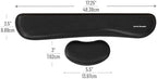 Mind Reader Ergonomic Keyboard and Mouse Wrist Rest Sets, Gaming Accessory, Memory Foam, 16.75" L x 3" W x 0.75" H, 6 pcs, Black - Image 3