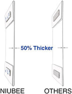 NIUBEE Acrylic Sign Holder 14x11 Inches Horizontal, Clear Plastic Wall Mount Sign Holder Poster Paper Holder with Double Sided Adhesive Tape for Office, Home, Store, Restaurant-No Drilling(6 Pack) - Image 3
