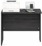 Furinno Roger Office Desk Return, 35 Inch Rectangular Desk Return for Executive Desk, Reversible Return with Cord Grommet, Scratchproof and Water-Resistant, for Home Study, Office, Coastal Grey - Image 5
