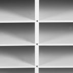 Literature Organizers 24 Compartment Office Mailbox with Adjustable Shelves 6-Tier Wood Literature Sorter Desktop File Holder for Office Home Classroom Mailrooms - Image 7