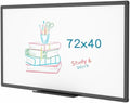 VIZ-PRO Magnetic Dry Erase Board, 72 x 40 Inches, Black Aluminium Frame by VIZ-PRO