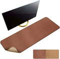 MAIDERN 47.2" x 15.7" Cork & Leather Desk Pad, Large XXL Mat, Full Mouse Pad, Dual Sided Protector for Gaming Home Office (Brown) by Maidern