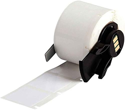 Brady PTL-19-423 TLS 2200 and TLS PC Link 1" Height, 1" Width, B-423 Polyester, White Color BradyBondz Label (250 Per Roll) by BradyCorp