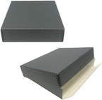 Lineco Drop Front Archival Storage Box, 11.75x15.25x3 in, Gray, 2 Pack by Lineco