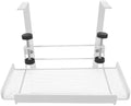 ibasenice Under Desk Shelf: Metal Storage Rack with Clamp Desk Cable Management Tray Organizer Basket for Cables Papers and Office Tables Supplies White by ibasenice