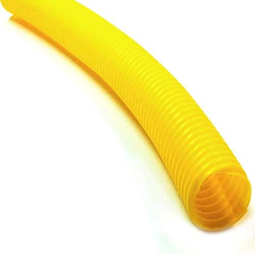 Electriduct 1" Split Wire Loom Tubing Polyethylene Corrugated Flexible Conduit (1 Inch ID) - Yellow - 300 Feet by Electriduct