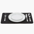 Graf Lantz - Merino Wool Rectangle Placemat - Charcoal (12" H x 18" W) - 3mm Merino Wool Felt Table Mat - Moisture Wicking - Odor, Stain, Heat & Dirt Resistant - Luxury Home Decor - Made in the USA by GrafLantz