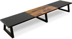 TEAMIX 42 inch Large Dual Monitor Riser, Desk Organizer Stand for TV Laptop by TEAMIX