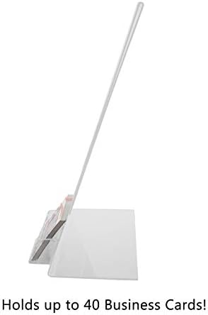 12 Pack Acrylic Sign Holder 8.5" x 11" with 3.5" x 2" Business Card Pocket Slant Back Side Load Clear Literature Table Tent for Job Fairs Tradeshows Expos and Conventions by Marketing Holders - Image 5