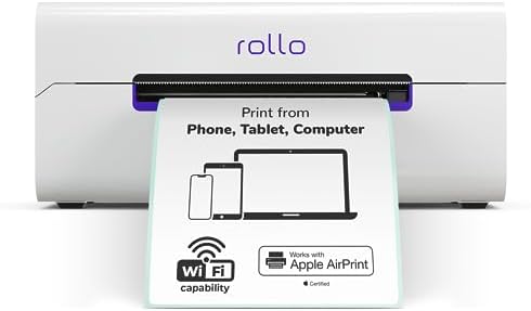 Rollo Wireless Shipping Label Printer - Wi-Fi 4x6 Thermal Label Printer by Rollo