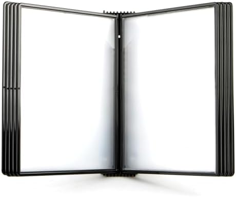 Tarifold Wall Mount Reference System, 10 Pockets, Easy-Load Design, Black - Image 6