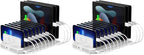 Unitek Multi Charging Station, 10-Port USB Charger for Multiple Device with SmartIC Tech and Adjustable Dividers, Organizer Stand Compatible with iPad, Tablet, Kindle, iPhone (Pack of 2) by Unitek