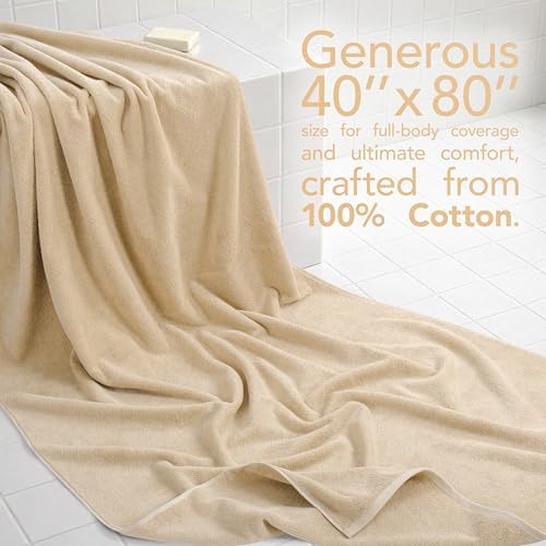 American Soft Linen 100% Cotton Luxury Turkish Towels, 40x80 XL Bath Sheet - Image 2