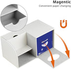 Nightstand Organizer with Tissue Holder,PU Leather Square Tissue Box Cover - Image 4
