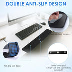 UnivoColors PostureUp L-Shaped Desk Long Wrist Rest Elbow, Non-Slip, Memory Foam, Desk Edge Support, Ergonomic Design for Long-Hour Work (23.6 * 3.9 inch One-Piece Design,Grey) - Image 4