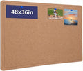 Large Cork Bulletin Board 48" x 36", Felt Pin Board, Ginger Yellow by Hrrtyueg