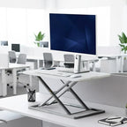 VIVO White 29 in Single Top Standing Desk Converter, DESK-V000UW - Image 6