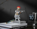 Roman Praetorian Warrior Knight Pen Holder Desk Ornament Silver - Image 4