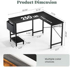 L Shaped Computer Gaming Desk with PC Stand for Home Office - Image 2