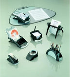 Durable Visifix Flip Rotary Business Card Holder - Includes 200 Pockets for Holding 400 Cards - Includes A-Z Index - Made from Plastic - Image 2