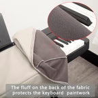 Keyboard Piano Cover Digital Piano Dust Covers Luxury Soft and Premium Surface Thickening Electronic Organ Covering Keyboard Update Encasement (White) - Image 3