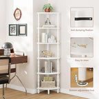IBUYKE 6-Tier Corner Shelf,Industrial Corner Storage WBC021W - Image 4