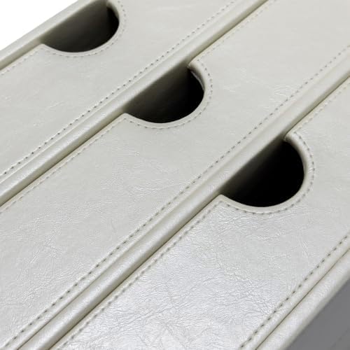 UnionBasic Document Organizer, 3-Drawer File Cabinet Document Storage Box, Office Desktop Filing Organizer, Creamy White - Image 4