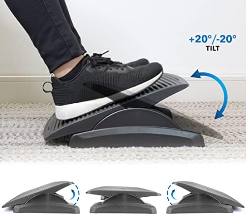Mount-It! Under Desk Footrest, Adjustable Foot Rest Under Desk with 3 Tilt Positions, Large Non Slip Office Foot Rest with Massaging Surface, Ergonomic Foot Stool Under Desk for Home or Office - Image 4