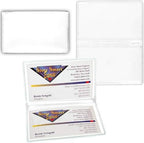 StoreSMART - White Folding Business Card Holders - 50 Pack - Polypropylene Plastic (RPP2915W-50) - Image 3