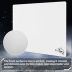 Glass Gaming Mouse Pad, 400mm x 500mm, FPS Game, Special Tempered Glass, Durable, 3mm Thick, Accurately and Quickly Target Your Opponents (400mm x 500mm, White) - Image 3