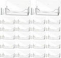 Wesiti 24 Pcs Individual Acrylic Business Card Holders, Wall & Desk Display by Unteilti