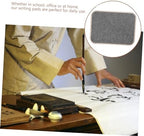 Uonlytech 3pcs Chinese Calligraphy Mat Thick Felt Desk Pad for Students Drawing and Writing Cushion Ink Absorbent Protector for Art and Calligraphy Practice - Image 3