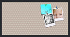 PinPix 36x18 inch Cork Bulletin Board. This Decorative Framed Pin Board Comes with Diamond Pattern in Light Pink and Cream Design and Satin Black. Ideal for Home, Office Decor or School (PinPix-294) by PinPixBulletinBoards