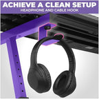 Liquid Stands Keyboard Stand w/ Wheels - Z Style Adjustable & Portable Professional Heavy Duty Digital Piano Stand - Fits 54-88 Key Electric Pianos - Sturdy Rolling Musical Keyboard Stand (Purple) - Image 5