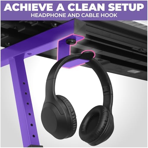 Liquid Stands Keyboard Stand w/ Wheels - Z Style Adjustable & Portable Professional Heavy Duty Digital Piano Stand - Fits 54-88 Key Electric Pianos - Sturdy Rolling Musical Keyboard Stand (Purple) - Image 5