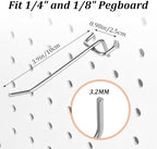 JMIATRY 150PCS Pegboard Hooks 4Inch Carbon Steel Peg Board Hook for Hanging - Image 2
