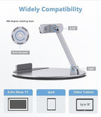 Almoz Swivel and Tilt Stand for Echo Show 15, Aluminum Stand for Show 15.6" Smart Display and Up to 18" iPad/Tablets, with 360 Degree Rotating Base, Viewing Angle Adjustable, No Need Mounting - Image 2