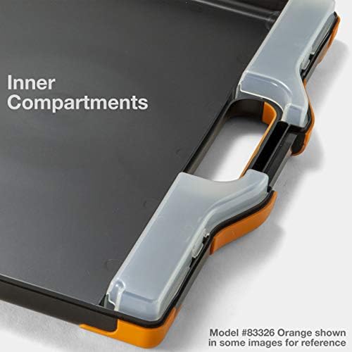 Officemate Carryall Clipboard Storage Box, Letter/Legal Size, Black and Orange (83326) (Pack of 6) - Image 3