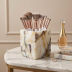 Natural Calacatta Viola Marble Makeup Brush Holder, Pen Holder - Image 4